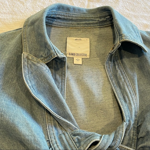 c/meo collective Front Knot Denim Dress - Picture 7 of 12